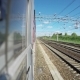 The Train In Way Parts With The Oncoming Train - VideoHive Item for Sale