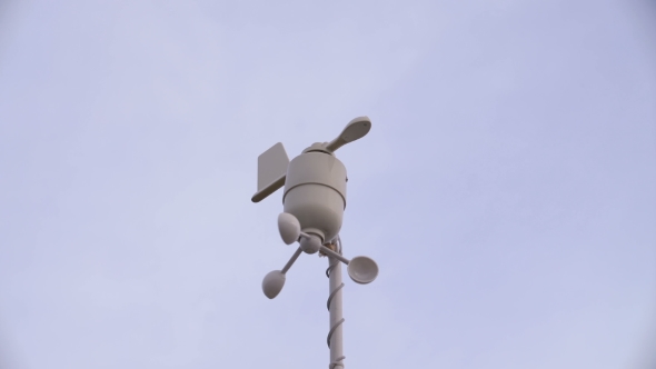 Anemometer Shows The Wind Direction