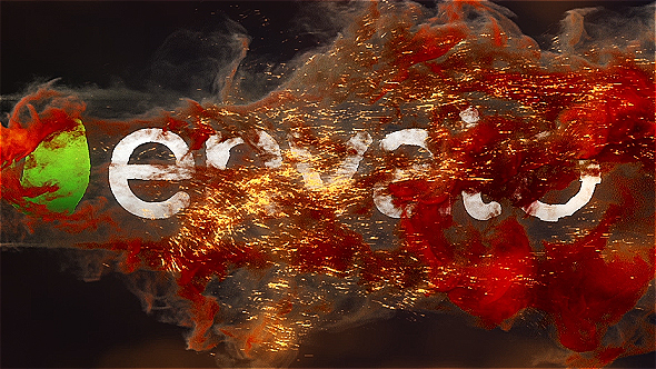 Fire Explosion Logo - VideoHive 16947124