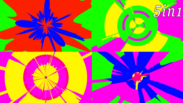 Acid Color - VJ Loop Pack (5in1), Motion Graphics | VideoHive