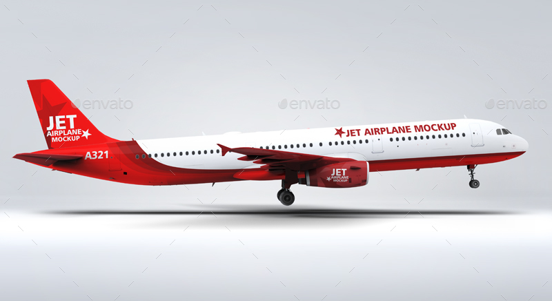 Download Jet Airplane A321 Mock Up By L5design Graphicriver