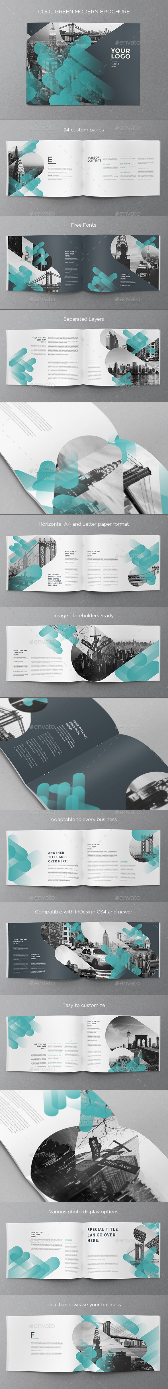 Cool Green Modern Brochure by AbraDesign | GraphicRiver