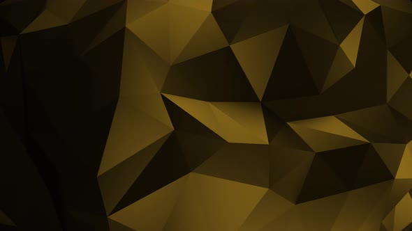 3d Low Poly Yellow Background