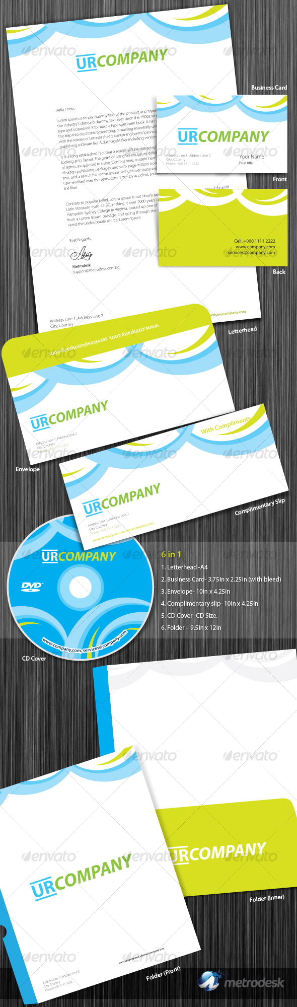 Colorful Corporate Identity - Stationery Print Templates