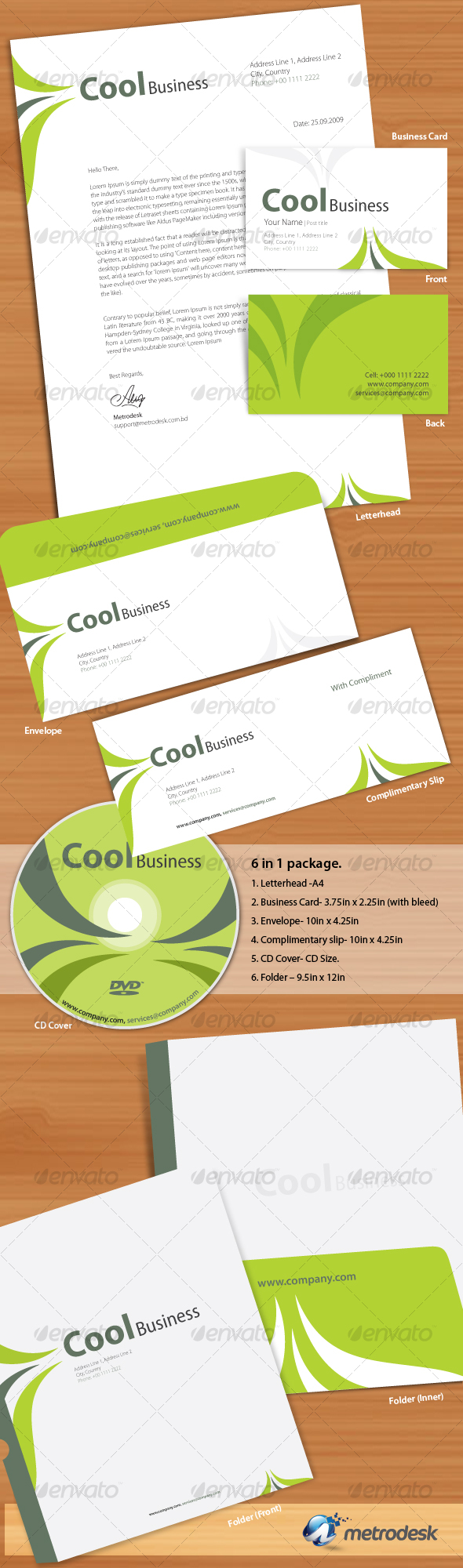 Cool Corporate Identity - Stationery Print Templates