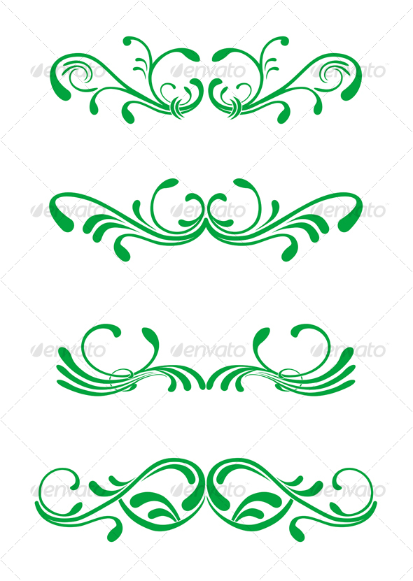 Floral decorations - Flourishes / Swirls Decorative