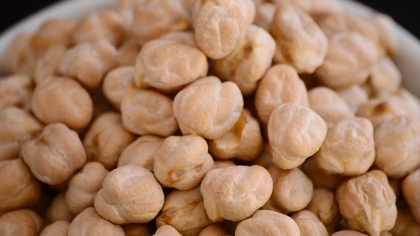 Vegetables Chickpeas Gyrating in a Bowl alt