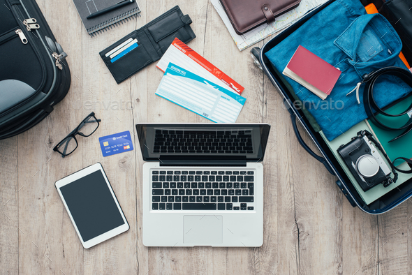 Getting ready for a trip - Stock Photo - Images