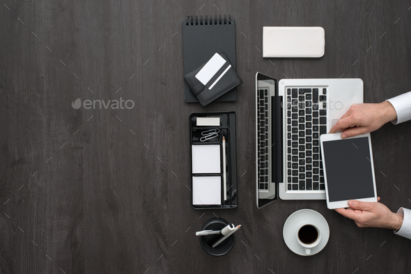 Manager using a tablet - Stock Photo - Images