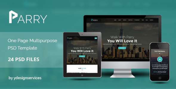 Parry - One - ThemeForest 16558595