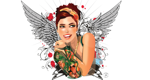 T-shirt designs vector drawings