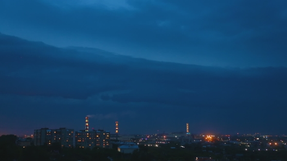 Thunderstorm Over Night City alt