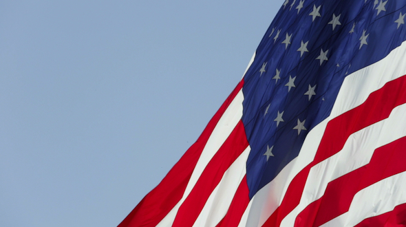 American Flag Blowing alt