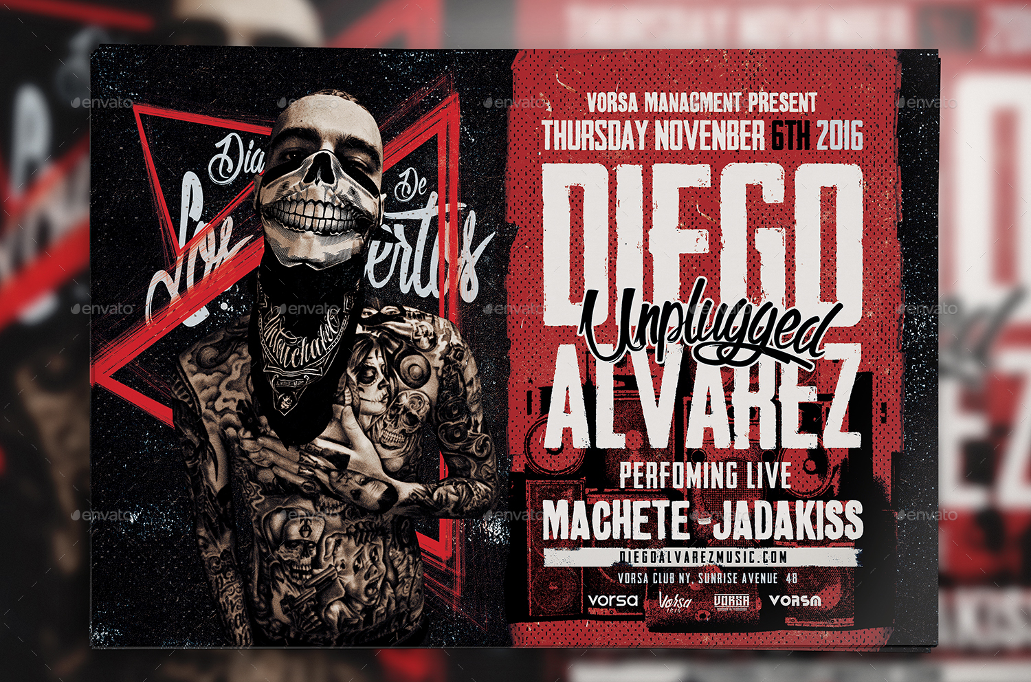 club rap artist flyer by vorsa graphicriver rap promo flyers