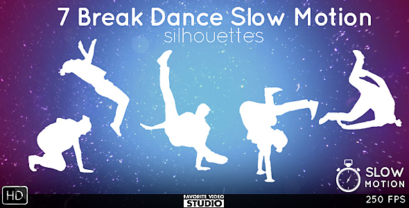 Break Dance Silhouettes