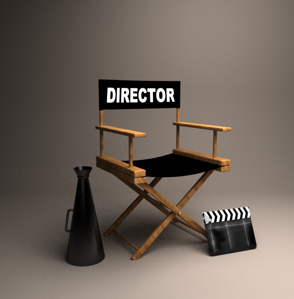 Director Chair by sloma3d 3DOcean