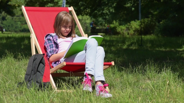 Girl Reading Book