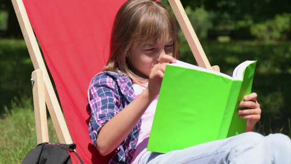 Girl Reading Book