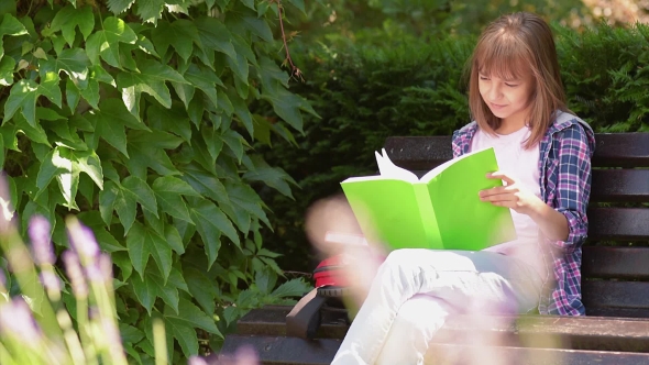 Girl Reading Book