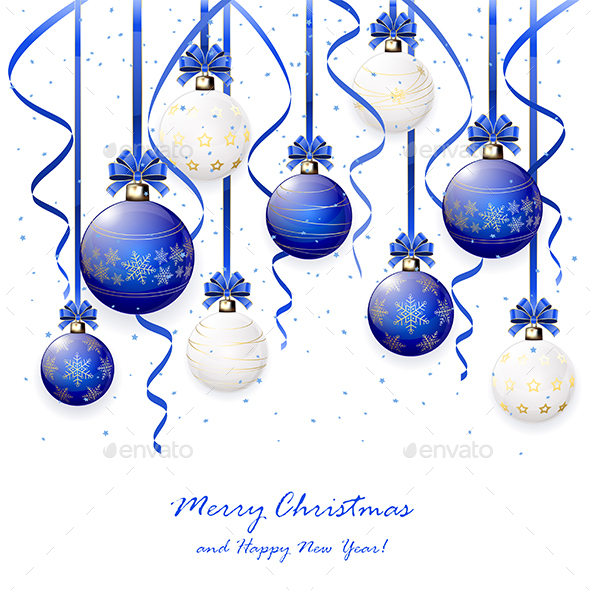 blue and white christmas balls with tinsel christmas seasonsholidays - Blue And White Christmas Ornaments blue and white christmas balls with tinsel christmas seasonsholidays - Blue And White Christmas Ornaments