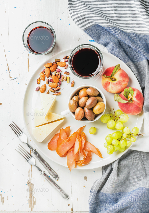 Wine snack set - Stock Photo - Images