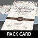 Church Luncheon Rack Card Template