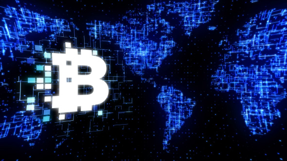 Blockchain Technology Broadcast Background