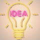 Idea Light Bulb Neon - VideoHive Item for Sale