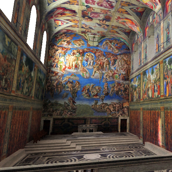 Sistine Chapel Interior - 3Docean 17052096
