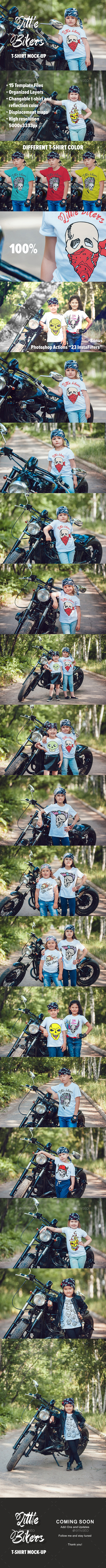 Little Bikers T-Shirt Mock-Up