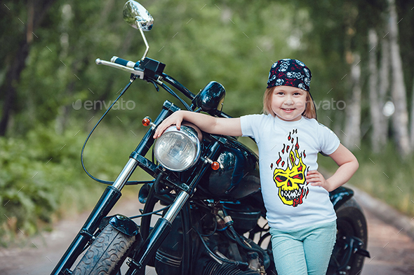 Little Bikers T-Shirt Mock-Up, Graphics | GraphicRiver