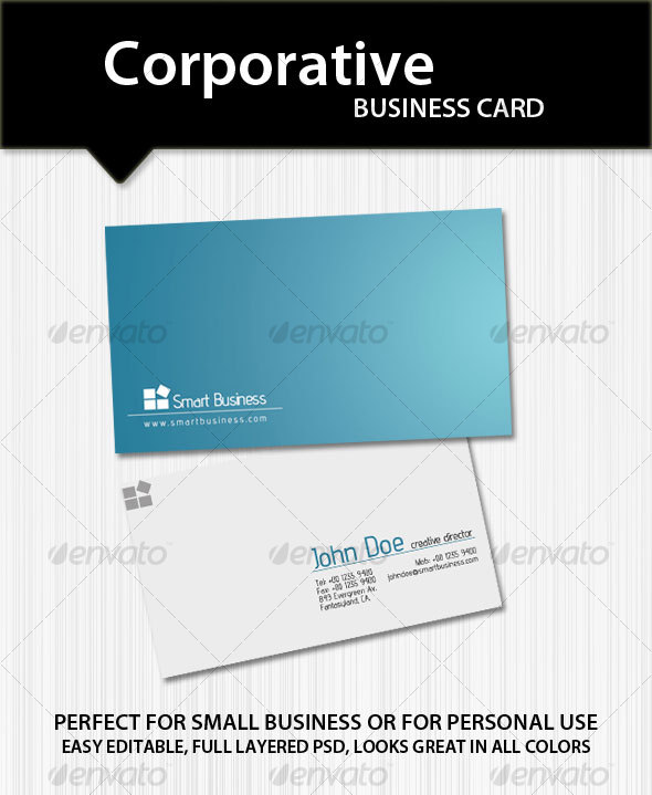 Corporative Business Card - Corporate Business Cards