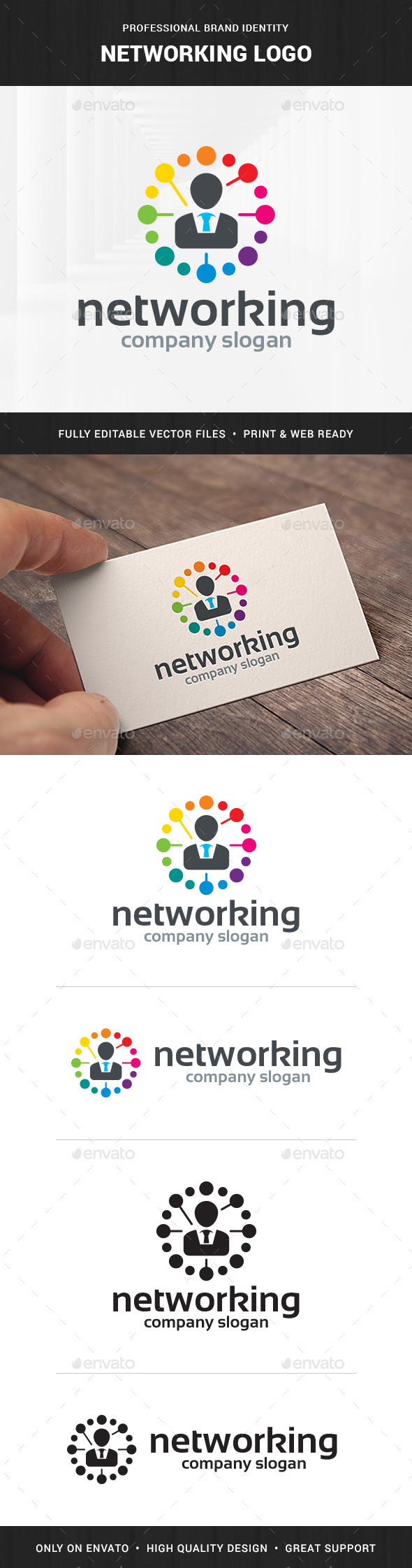 Networking Logo Template - Humans Logo Templates