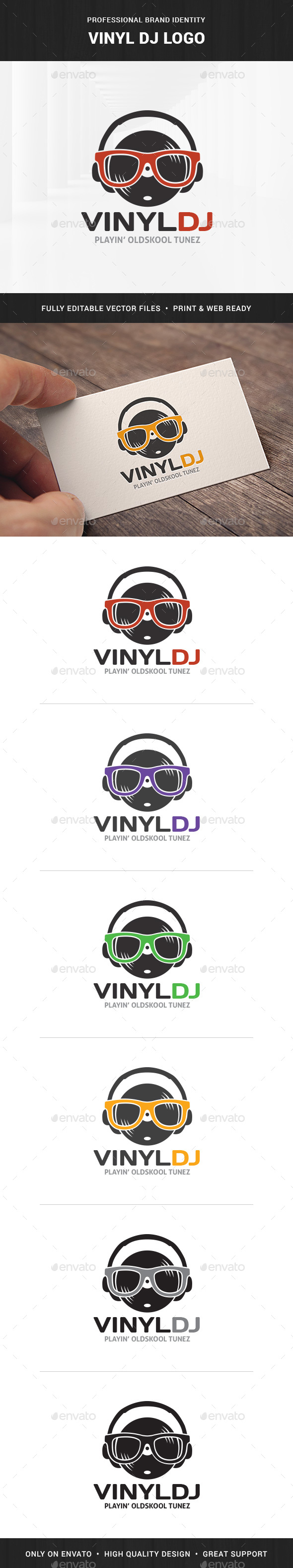 Vinyl DJ Logo - Objects Logo Templates