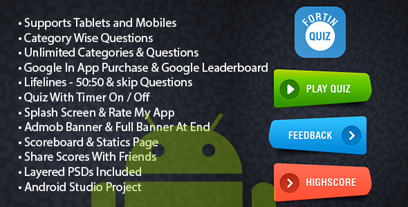 Fortin Quiz Application - CodeCanyon Item for Sale