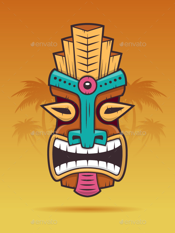 Tiki Mask by zoljo | GraphicRiver Tiki Mask by zoljo | GraphicRiver