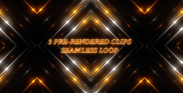 VJ Rhombus Lights (White And Orange) alt