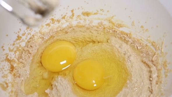 Mixing Dough In a Bowl With Mixer, Stock Footage | VideoHive