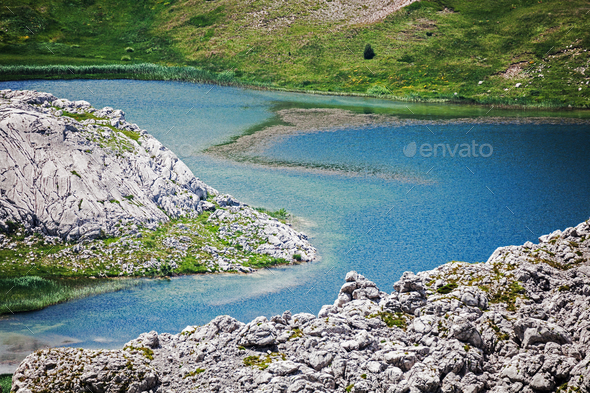 Lake in mountain - Stock Photo - Images