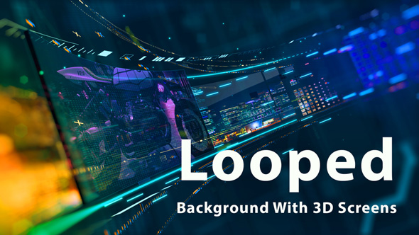 Looped Background With - VideoHive 17088814