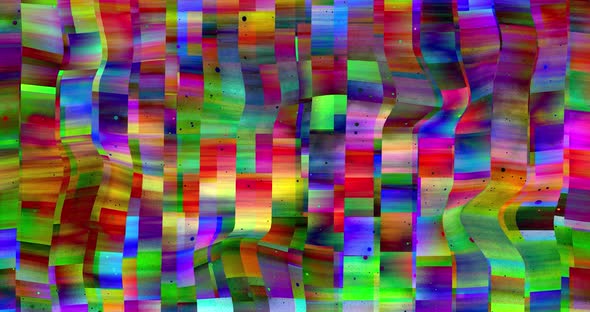 Abstract multicolor geometric background.Rainbow colors squares animation