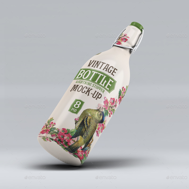 Bottle Lightning Stopper MockUp, Graphics GraphicRiver