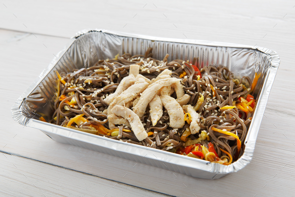 Healthy food in boxes, diet concept. - Stock Photo - Images