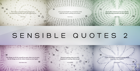 Sensible Quotes 2 - VideoHive 17093049