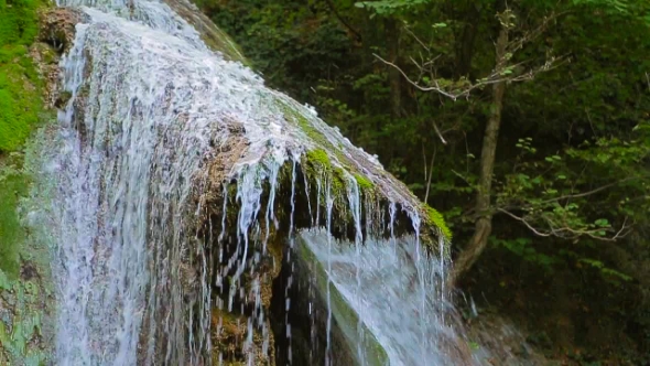 Picturesque Waterfall Dzhur Dzhur In Motion