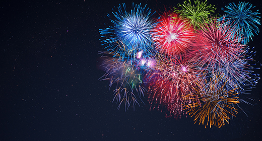 Holidays fireworks & fireworks background Photo