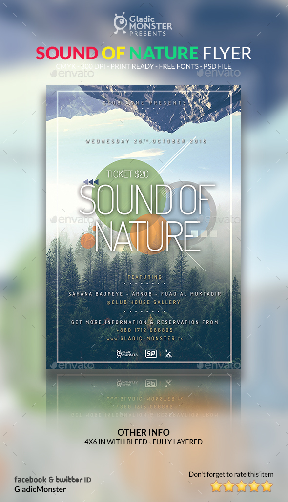 Sound of Nature Flyer - Events Flyers