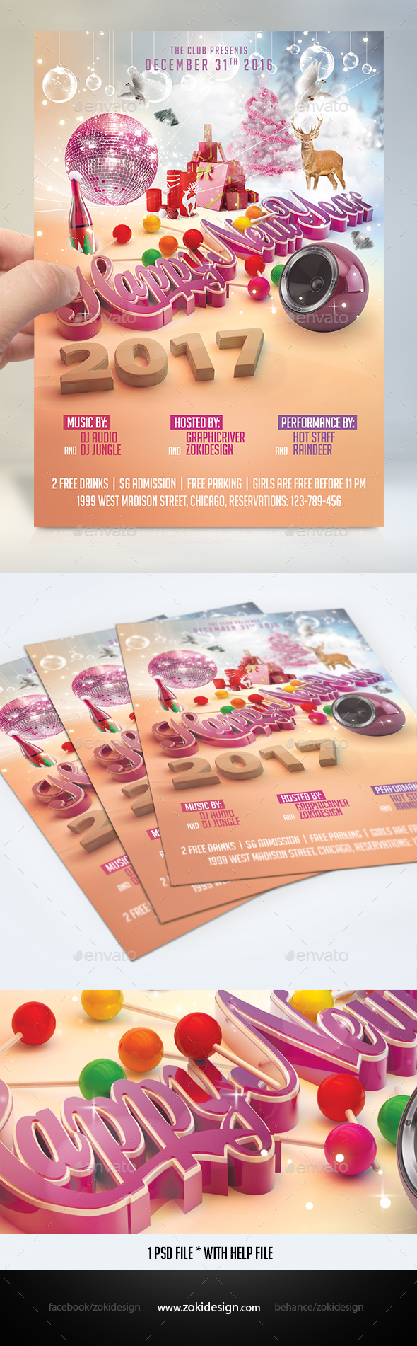Happy New Year Flyer - Clubs & Parties Events