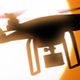 Quadcopter Drone On Background Of The Sun - VideoHive Item for Sale