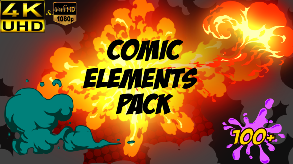 Comic Element Pack - VideoHive 16933861